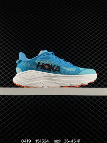 HOKA Challenger 8 Blue White Orange EU 36-45 Trail Shoe Trail Running Sneakers - Unisex (BS-86254)
