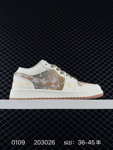 Jordan Air Jordan 1 Low Off White Brown Gold EU 36-45 Sneaker - Unisex (BS-79860)