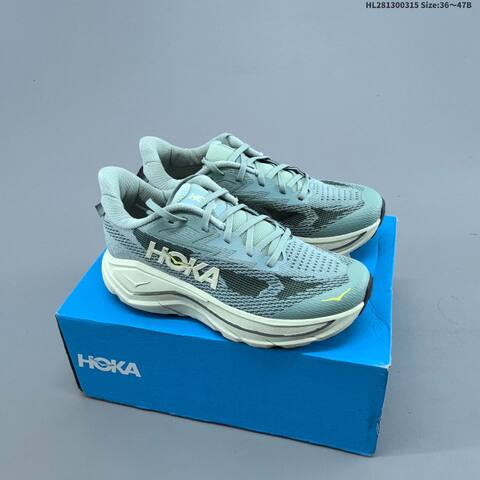 HOKA Challenger 8 Light Green Off White Dark Green Yellow EU 36-47 Running Shoe Running Sneakers - Unisex (BS-69381)