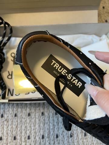 Golden Goose Super Star Black Silver White Brown Skate Shoe (BS-87452)