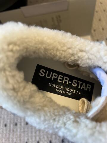 Golden Goose Super Star Sabot Shearling Beige White Cream EU 36 Sneaker - Women's (BS-87454)