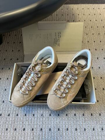 Golden Goose GGDB GGD Golden Goose Beige Light Brown White Sneaker (BS-87467)