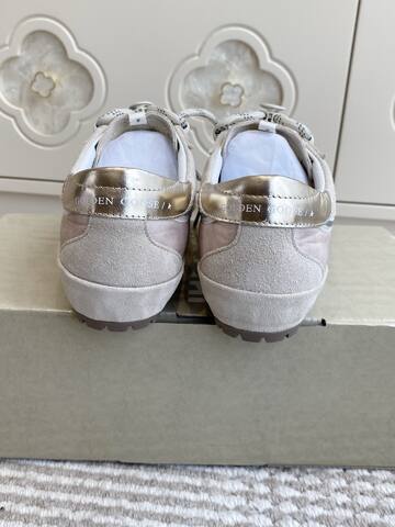 Golden Goose Super Star Light Pink Silver Off White Brown Sneaker (BS-87409)