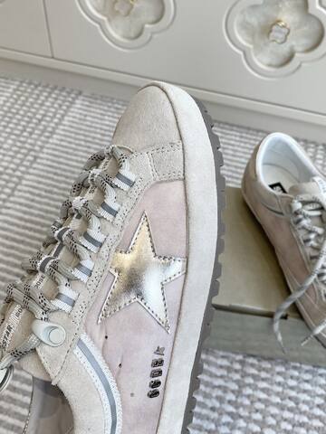 Golden Goose Super Star Light Pink Silver Off White Brown Sneaker (BS-87409)