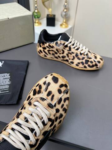 Golden Goose Running Marathon Beige Black Brown Sneaker (BS-87364)