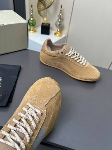 Golden Goose Running Marathon Tan Silver Gum Beige Sneaker (BS-87365)