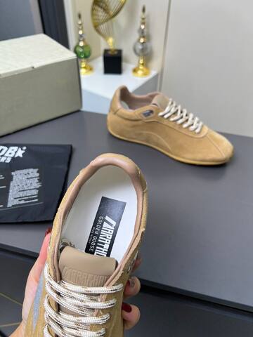 Golden Goose Running Marathon Tan Silver Gum Beige Sneaker (BS-87365)