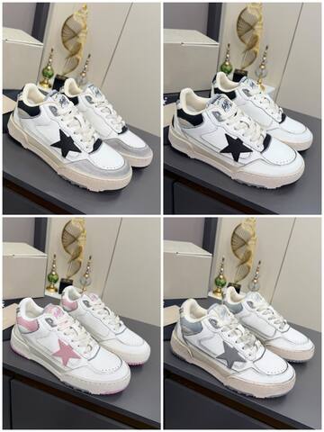 Golden Goose Forty2 White Grey Cream Sneaker (BS-87367)