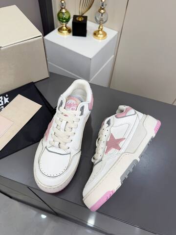 Golden Goose Forty2 White Pink Grey Off White Skate Shoe (BS-87370)