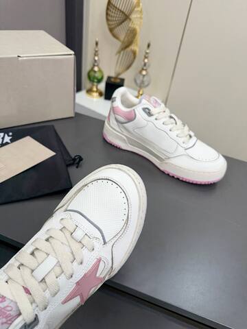 Golden Goose Forty2 White Pink Grey Off White Skate Shoe (BS-87370)