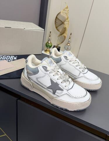 Golden Goose Forty2 White Grey Cream Sneaker (BS-87367)
