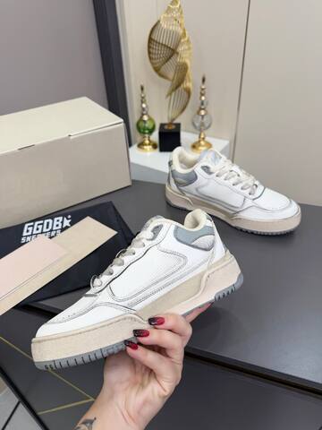 Golden Goose Forty2 White Grey Cream Sneaker (BS-87367)