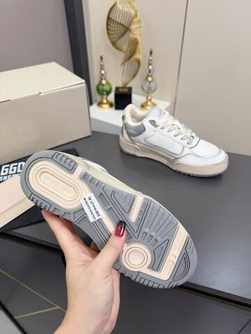 Golden Goose Forty2 White Grey Cream Sneaker (BS-87367)