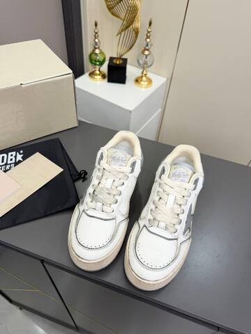Golden Goose Forty2 White Grey Cream Sneaker (BS-87367)
