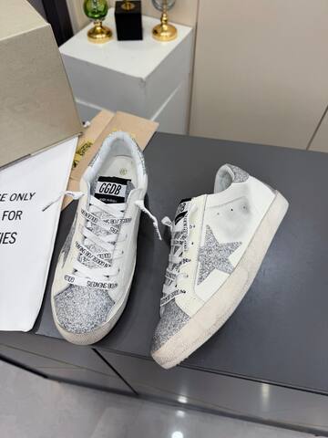 Golden Goose Superstar White Silver Off White Sneaker (BS-87384)