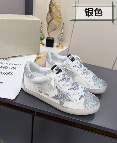 Golden Goose Superstar White Silver Off White Sneaker (BS-87384)