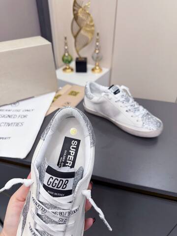 Golden Goose Superstar White Silver Off White Sneaker (BS-87384)