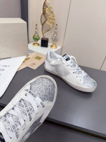 Golden Goose Superstar White Silver Off White Sneaker (BS-87384)