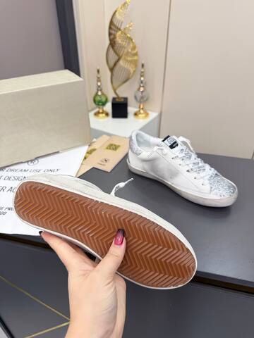 Golden Goose Superstar White Silver Off White Sneaker (BS-87384)