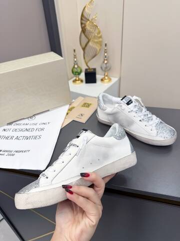 Golden Goose Superstar White Silver Off White Sneaker (BS-87384)