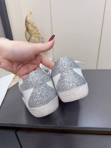 Golden Goose Superstar White Silver Off White Sneaker (BS-87384)