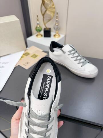 Golden Goose Superstar White Grey Black Skate Shoe (BS-87383)