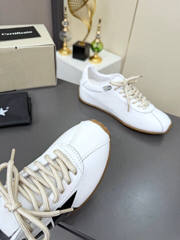 Golden Goose Running Sole White Black Beige Brown Sneaker (BS-87363)