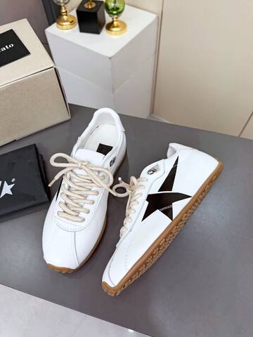 Golden Goose Running Sole White Black Beige Brown Sneaker (BS-87363)