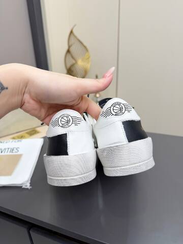 Golden Goose Stardan White Black Off White Skate Shoe (BS-87373)