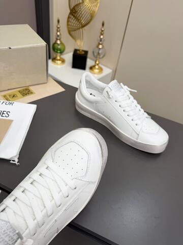 Golden Goose Stardan All White Skate Shoe (BS-87377)