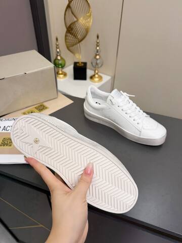 Golden Goose Stardan All White Skate Shoe (BS-87377)