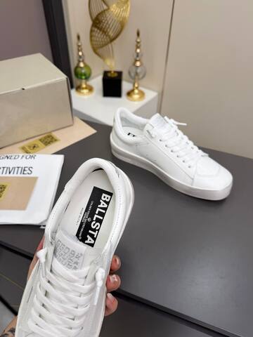 Golden Goose Stardan All White Skate Shoe (BS-87377)
