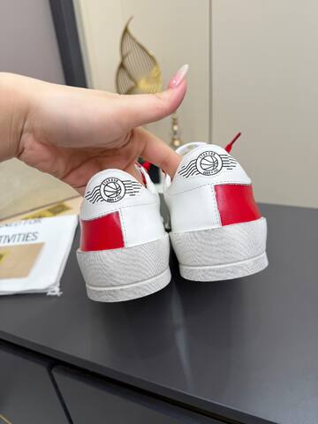 Golden Goose Stardan White Red Off White Gold Skate Shoe (BS-87374)