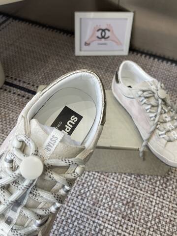 Golden Goose 5 Star Off White Light Beige Silver Sneaker (BS-87450)