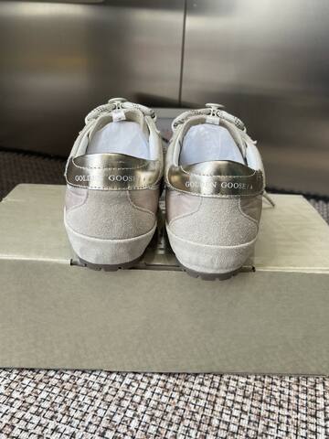 Golden Goose 5 Star Off White Light Beige Silver Sneaker (BS-87450)
