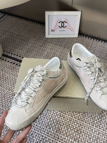 Golden Goose 5 Star Off White Light Beige Silver Sneaker (BS-87450)
