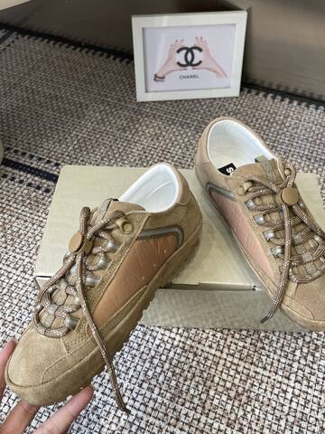 Golden Goose GGDB Golden Goose New Khaki Light Brown Silver White Sneaker (BS-87449)