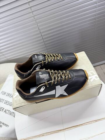 Golden Goose GGDB Golden Goose Deluxe Brand Black White Gold Brown Sneaker (BS-87401)
