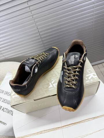 Golden Goose GGDB Golden Goose Deluxe Brand Black White Gold Brown Sneaker (BS-87401)