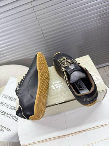 Golden Goose GGDB Golden Goose Deluxe Brand Black White Gold Brown Sneaker (BS-87401)