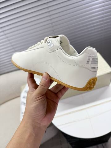 Golden Goose Running Marathon White Black Gum Sneaker (BS-87400)