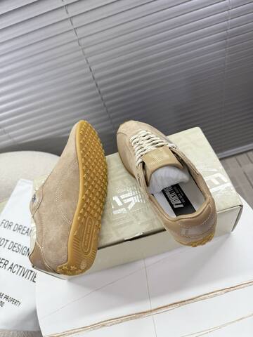 Golden Goose Running Marathon Beige Silver Gum Brown Sneaker (BS-87399)