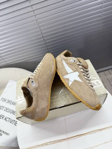 Golden Goose Running Marathon Beige Silver Gum Brown Sneaker (BS-87399)