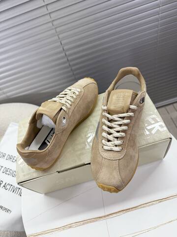 Golden Goose Running Marathon Beige Silver Gum Brown Sneaker (BS-87399)