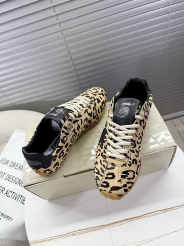 Golden Goose Running Marathon Beige Black Gum White Sneaker (BS-87398)