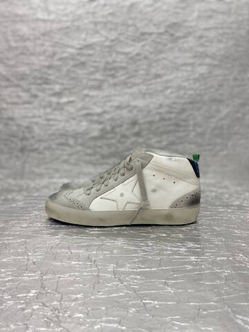Golden Goose Mid Star White Light Grey Off White Black Blue Skate Shoe (BS-87513)