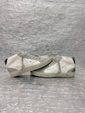 Golden Goose Mid Star White Light Grey Off White Black Blue Skate Shoe (BS-87513)