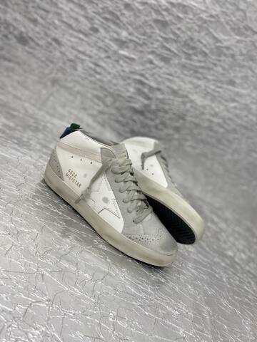Golden Goose Mid Star White Light Grey Off White Black Blue Skate Shoe (BS-87513)