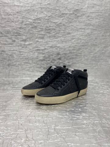 Golden Goose Mid Star Black Cream Gold Sneaker (BS-87512)