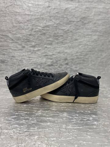Golden Goose Mid Star Black Cream Gold Sneaker (BS-87512)